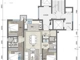 万科君望_3室2厅2卫 建面128平米