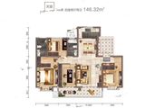 泰森铂悦公馆_3室2厅2卫 建面146平米