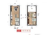 国泰RioMall_1室1厅1卫 建面43平米