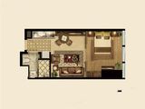 维多利亚公馆_1室1厅1卫 建面53平米