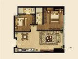 维多利亚公馆_2室2厅2卫 建面109平米