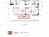 龙光天宸_4室2厅2卫 建面128平米