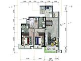 美的招商东樾蜜越_3室2厅2卫 建面90平米