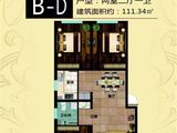 悦成缇香_2室2厅1卫 建面111平米