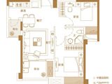 融信双杭城_2室2厅2卫 建面70平米
