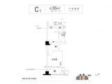 世茂云尚城_1室1厅1卫 建面55平米