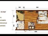 万泉逸景_1室1厅1卫 建面52平米