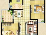 雍锦澜湾_2室2厅1卫 建面87平米
