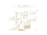 润城东方绿博福苑_3室2厅1卫 建面88平米