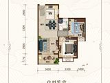 南珠富泰苑_2室2厅1卫 建面78平米
