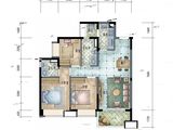 保利碧桂园新城之光_3室2厅2卫 建面94平米