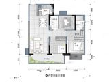 光明城市_3室2厅2卫 建面98平米