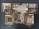 西城国际三期_3室2厅2卫 建面129平米