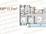绿地樾丽云庭_3室2厅2卫 建面117平米