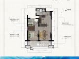 金地山海领誉_2室1厅1卫 建面73平米
