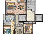 东方润园_3室2厅2卫 建面131平米