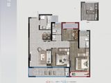 天阳大唐创世铭邸_3室2厅2卫 建面98平米