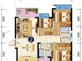 南宁空港恒大文化旅游城_3室2厅2卫 建面98平米