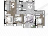 合颂兰亭花园_4室2厅2卫 建面143平米