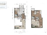 华润置地大连湾国际社区_4室3厅3卫 建面115平米