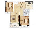 恒大悦府_2室2厅1卫 建面83平米