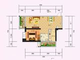 江畔锦城_1室2厅1卫 建面72平米