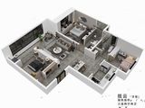 美的工润云澜天境_3室2厅2卫 建面117平米