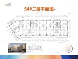 鸿坤理想澜湾_s4#二层平面 建面68平米