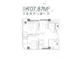 静安康寓_3室2厅1卫 建面107平米