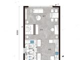 枫叶蔚澜半岛_1室1厅1卫 建面59平米