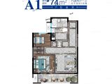 融尚嘉玺广场_2室2厅1卫 建面74平米
