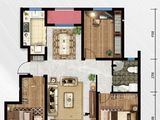 金泽苑_3室2厅1卫 建面116平米