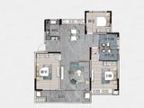 翰林府_3室2厅2卫 建面133平米