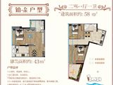 零陵滨江壹号_2室1厅1卫 建面58平米