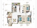 宏信玫瑰城3期_3室2厅2卫 建面114平米
