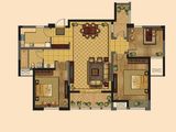 常发欧风新天地_3室2厅1卫 建面123平米