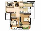 常发欧风新天地_2室2厅1卫 建面86平米