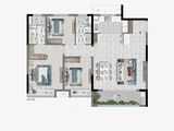 交控金融街和悦里_3室2厅2卫 建面107平米