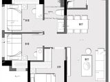 保利明玥澜岸花园_3室2厅1卫 建面80平米