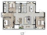 中建颐璟臺_3室2厅2卫 建面142平米