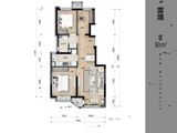 万科新都荟_3室2厅1卫 建面90平米