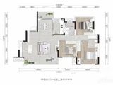 华润置地静安府_3室2厅2卫 建面128平米
