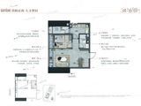源筑贵州文化广场_1室2厅1卫 建面60平米