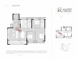 四川邦泰东方雅颂_3室2厅2卫 建面125平米
