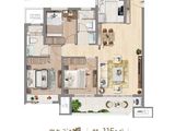 交控鼓悦澜庭_3室2厅2卫 建面115平米